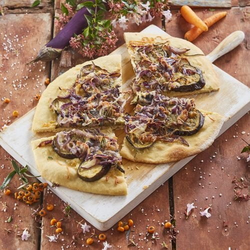 Pizza de beringela e cebola caramelizada 5 Pizza de beringela e cebola caramelizada CHFP 14