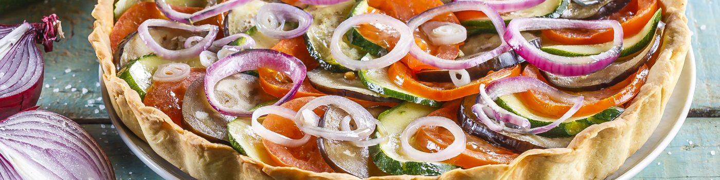 Tarte de legumes assados