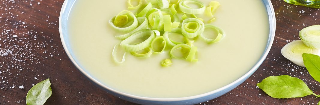 Aveludado de alho-francês com croutons @ TeleCulinária