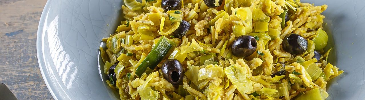 Alho-francês à brás (sem ovos) com azeitonas