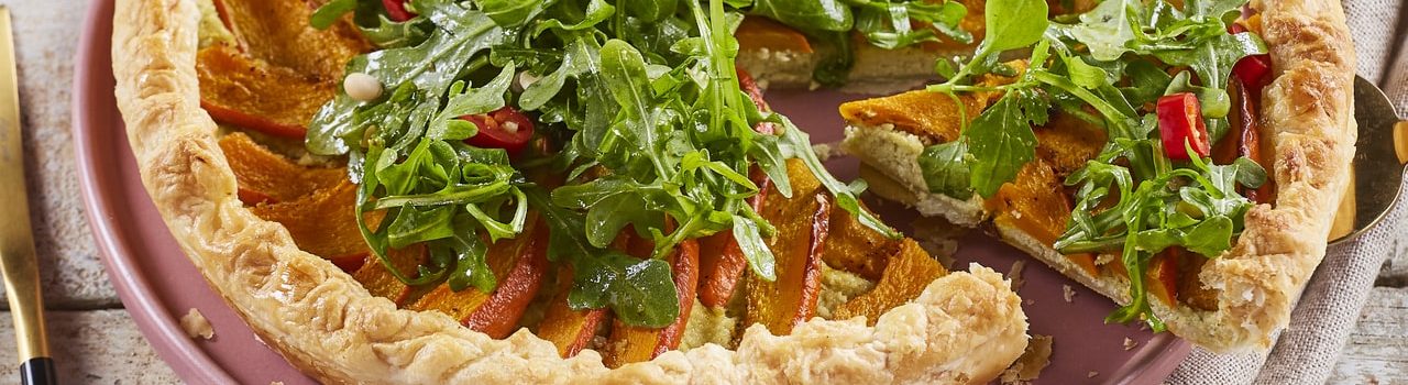 Tarte de abobora com pesto