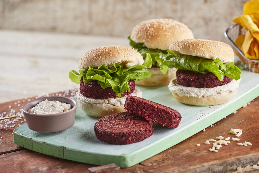 Hambúrguer de beterraba @Teleculinária