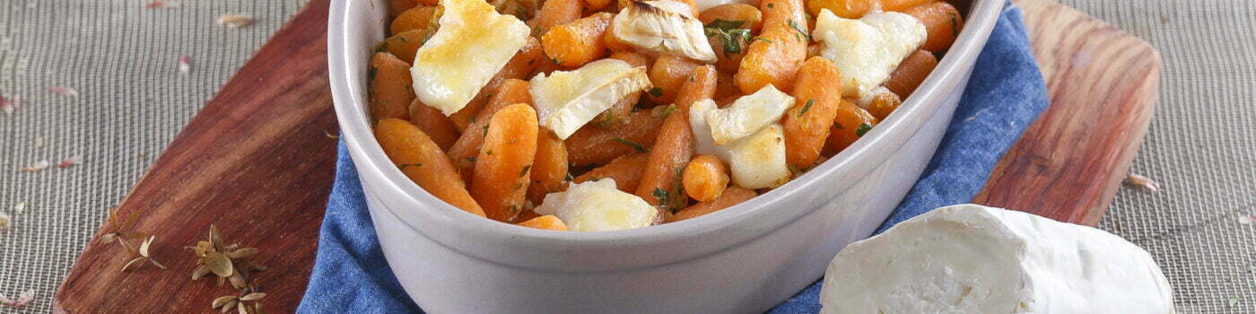 Cenouras assadas com queijo @Teleculinária