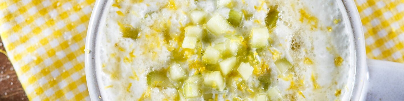 Sopa de Iogurte com pepino e mel @Teleculinária