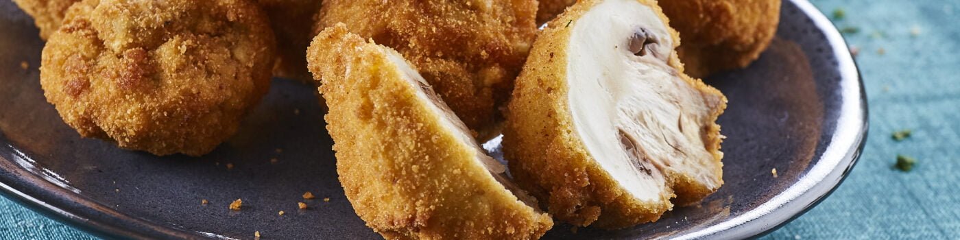 Cogumelos panados com molho de iogurte @Teleculinária