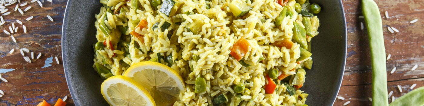 Arroz thai com legumes e leite de coco @Teleculinária